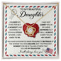 Daughter Necklace - Closed My Eyes 18K Yellow Gold Finish / Two-Toned Box Jewelry Giftinum