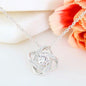 Daughter Necklace - Closed My Eyes 14K White Gold Finish / Two-Toned Box Jewelry Giftinum