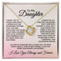 Daughter Necklace - How Much I appreciate 18K Yellow Gold Finish / Two-Toned Box Jewelry Giftinum