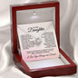 Daughter Necklace - How Much I appreciate 14K White Gold Finish / Luxury Box w/LED Jewelry Giftinum