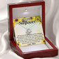 Daughter Necklace - My little sunflower Luxury Box w/LED / 14K White Gold Finish Jewelry Giftinum