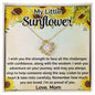 Daughter Necklace - My little sunflower Two-Toned Box / 18K Yellow Gold Finish Jewelry Giftinum