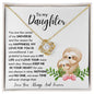Daughter Sloth Necklace - You are the center of my Universe 18K Yellow Gold Finish / Standard Box Jewelry Giftinum