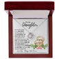 Daughter Sloth Necklace - You are the center of my Universe 14K White Gold Finish / Luxury Box Jewelry Giftinum