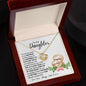 Daughter Sloth Necklace - You are the center of my Universe 14K White Gold Finish / Standard Box Jewelry Giftinum