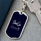 Engrave Keychain Dog Tag with Swivel Keychain (Steel) / No Jewelry Giftinum