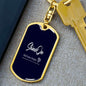 Engrave Keychain Dog Tag with Swivel Keychain (Steel) / No Jewelry Giftinum