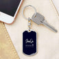 Engrave Keychain Dog Tag with Swivel Keychain (Steel) / No Jewelry Giftinum