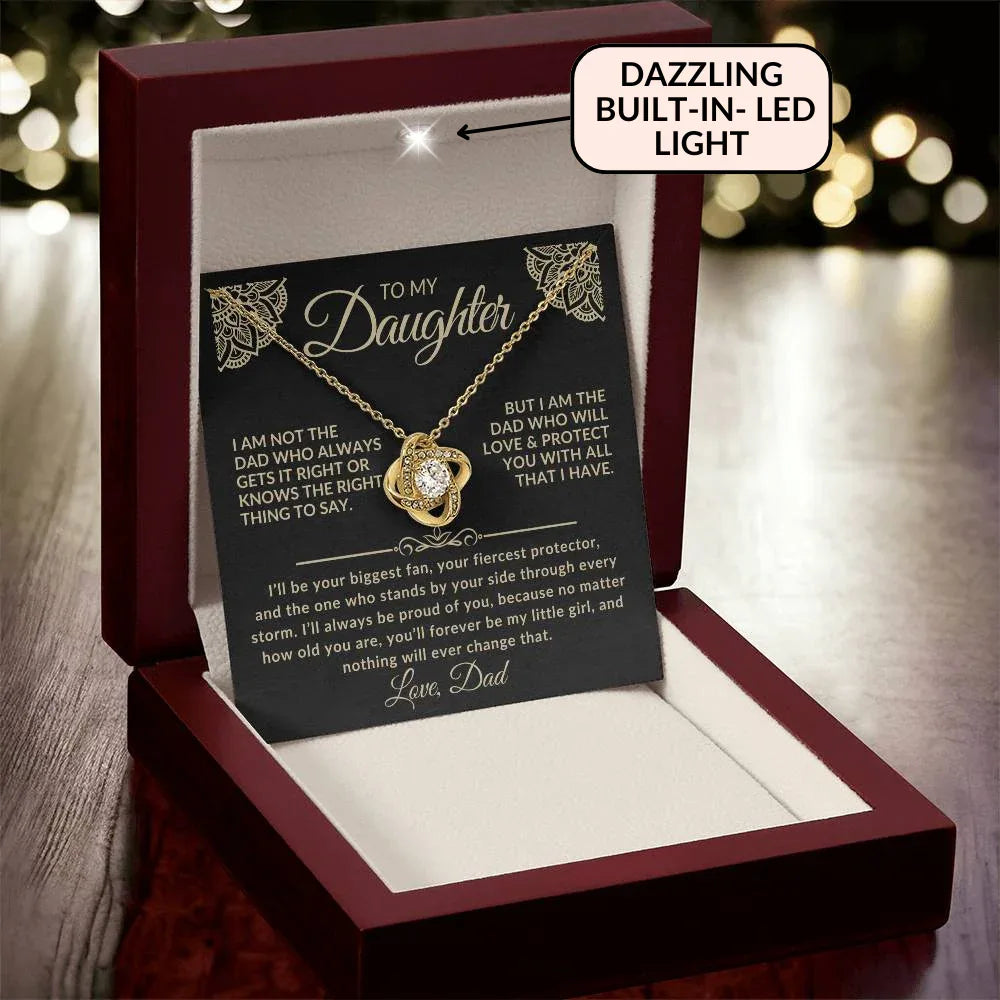 To My Daughter Necklace – Forever My Little Girl | Gift from Dad - Giftinum