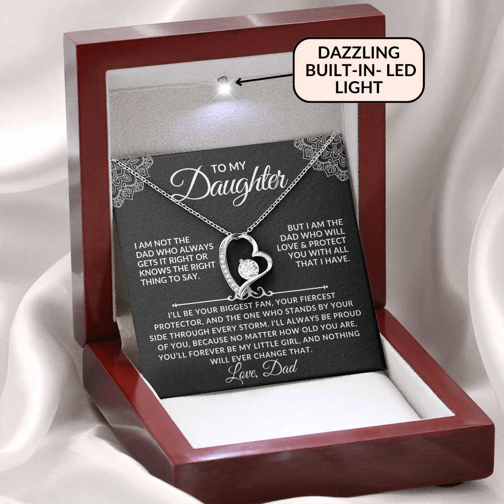 To My Daughter - A Forever Necklace from Dad (w)