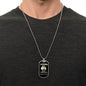 Father of a Warrior Necklace Military Chain (Silver) / No Jewelry Giftinum