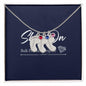 Footprint - Steel 1 Charm / Polished Stainless Steel / Standard Box Jewelry Giftinum