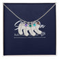 Footprint - Steel 1 Charm / Polished Stainless Steel / Standard Box Jewelry Giftinum
