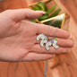 Footprint - Steel 1 Charm / Polished Stainless Steel / Standard Box Jewelry Giftinum