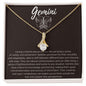 Gemini Zodiac Birthday Necklace 18K Yellow Gold Finish / Standard Box Jewelry Giftinum