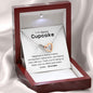 Happiness is baking cookies - Cupcake Grandchild Polished Stainless Steel & Rose Gold Finish / Luxury Box w/LED Jewelry Giftinum