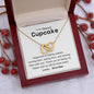 Happiness is baking cookies - Cupcake Grandchild 18K Yellow Gold Finish / Luxury Box w/LED Jewelry Giftinum