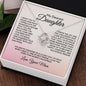 I want you to know how much - Daughter Necklace 14K White Gold Finish / Two-Toned Box Jewelry Giftinum