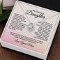 I want you to know how much - Daughter Necklace 14K White Gold Finish / Two-Toned Box Jewelry Giftinum