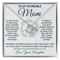 Incredible Mom Necklace - So much of me 14K White Gold Finish / Two-Toned Box Jewelry Giftinum