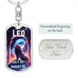 Leo Keychain Dog Tag with Swivel Keychain (Steel) / Yes Jewelry Giftinum