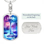 Libra Keychain Dog Tag with Swivel Keychain (Steel) / Yes Jewelry Giftinum