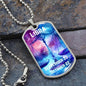 Libra Zodiac Dog Tag Necklace Military Chain (Silver) / No Jewelry Giftinum