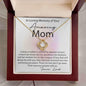 Loving Memory Mom Necklace 18K Yellow Gold Finish / Luxury Box w/LED Jewelry Giftinum