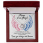 Mama of an Angel - I will hold you in my heart 14K White Gold Finish / Two-Toned Box Jewelry Giftinum