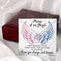 Mama of an Angel - I will hold you in my heart 14K White Gold Finish / Two-Toned Box Jewelry Giftinum