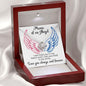 Mama of an Angel - I will hold you in my heart 14K White Gold Finish / Luxury Box w/LED Jewelry Giftinum