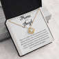 Mama of an Angel Love Knot Necklace - How very softly you tiptoed into our world 14K White Gold Finish / Two-Toned Jewelry Giftinum