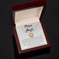Mama of an Angel Love Knot Necklace - How very softly you tiptoed into our world 14K White Gold Finish / Two-Toned Jewelry Giftinum