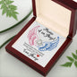 Mama of an Angel Love Knot Necklace - Sometimes the smallest things 14K White Gold Finish / Two-Toned Box Jewelry Giftinum