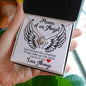 Mama of an Angel Love Knot Necklace - Sometimes the smallest things 14K White Gold Finish / Two-Toned Box Jewelry Giftinum