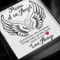 Mama of an Angel Love Knot Necklace - Sometimes the smallest things 14K White Gold Finish / Two-Toned Box Jewelry Giftinum