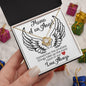 Mama of an Angel Love Knot Necklace - Sometimes the smallest things 14K White Gold Finish / Two-Toned Box Jewelry Giftinum