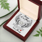 Mama of an Angel Love Knot Necklace - Sometimes the smallest things 14K White Gold Finish / Two-Toned Box Jewelry Giftinum