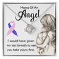 Mama of an Angel Necklace 14K White Gold Finish / Standard Box Jewelry Giftinum