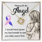 Mama of an Angel Necklace 18K Yellow Gold Finish / Standard Box Jewelry Giftinum