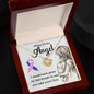Mama of an Angel Necklace 14K White Gold Finish / Standard Box Jewelry Giftinum