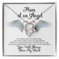 Mama of an Angel Necklace - You were with us yesterday 14k White Gold Finish / Standard Box Jewelry Giftinum