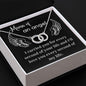 Mama of an Angel perfect pair necklae Two Tone Box Jewelry Giftinum