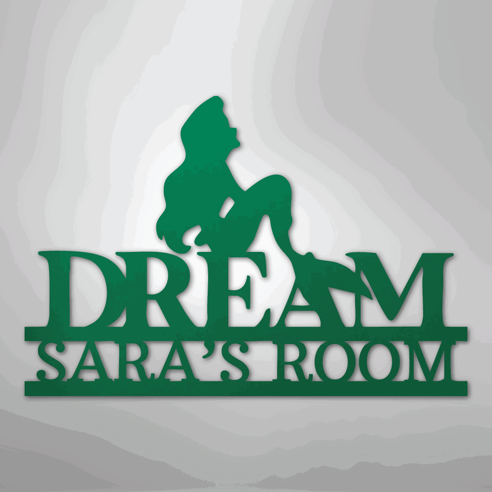 Mermaid Dreams Monogram - Steel Sign - Giftinum