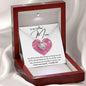 Mom Necklace - For all the times 14K White Gold Finish / Luxury Box w/LED Jewelry Giftinum
