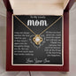 Mom Necklace - I Appreciate The Thoughtful Things You Do 14K White Gold Finish / Two-Toned Box Jewelry Giftinum