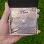 Mom Necklace - There are no words good enough 14K White Gold Finish / Two-Toned Jewelry Giftinum