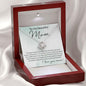 Mom Necklace - You Taught Me Patience 14K White Gold Finish / Luxury Box w/LED Jewelry Giftinum