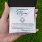 Mom Necklace - You Taught Me Patience 14K White Gold Finish / Two Toned Box Jewelry Giftinum