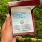 Mom Necklace - You Taught Me Patience 14K White Gold Finish / Two Toned Box Jewelry Giftinum